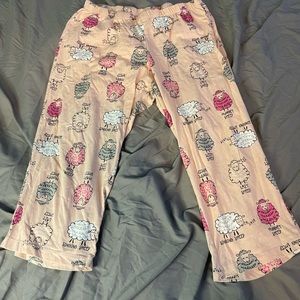 Pink Womens Pj Pants